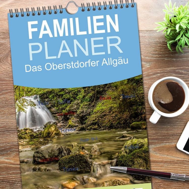 Produktbild: Familienplaner 2026 - Das Oberstdorfer Allg&auml;u mit 5 Spalten (Wandkalender, 21 x 45 cm) CALVENDO