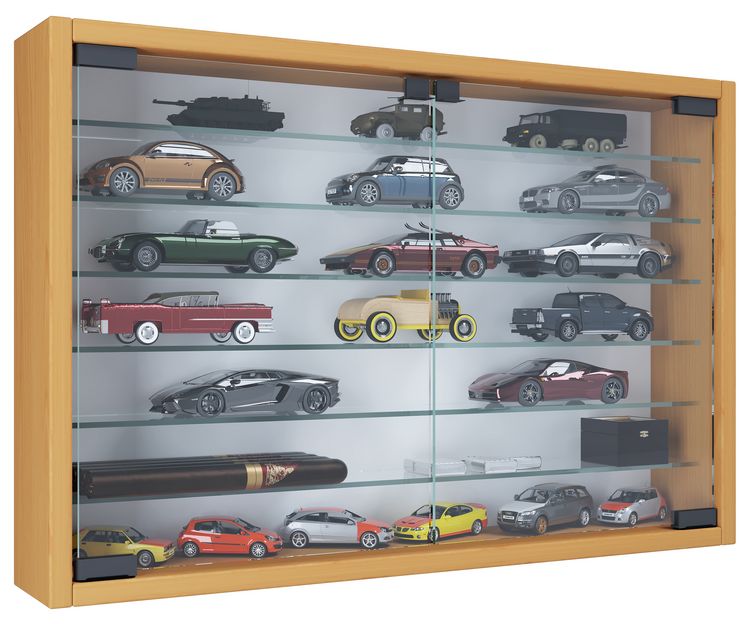 Produktbild: H&auml;ngevitrine Wandvitrine Sammel Deko Mandosa XL