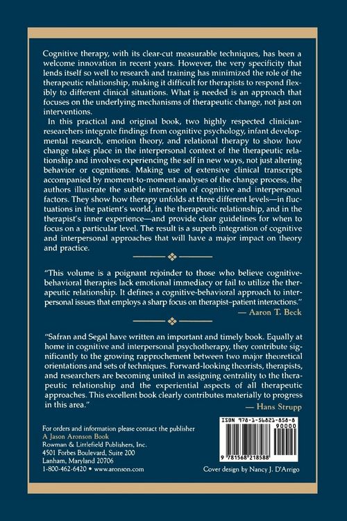 Produktbild: Interpersonal Process in Cognitive Therapy