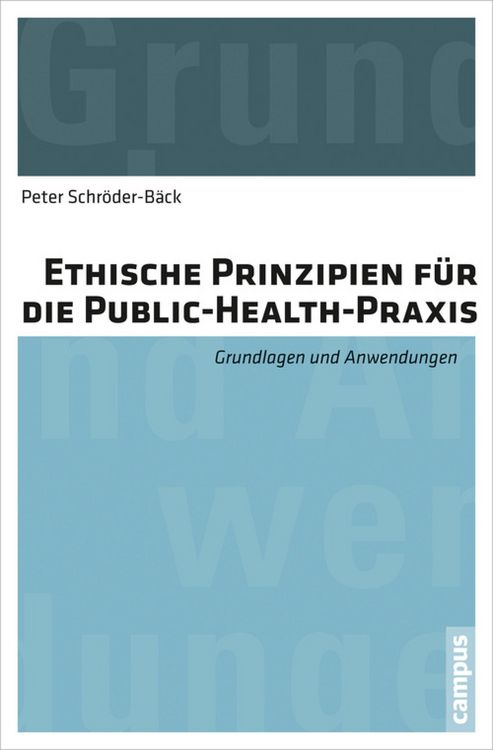 Produktbild: Ethische Prinzipien f&uuml;r die Public-Health-Praxis