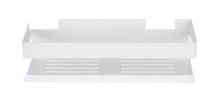 Produktbild: Turbo-Loc&reg; Wandablage Mod. Genova White matt, Befestigen ohne Bohren mit Spezial-Klebepad