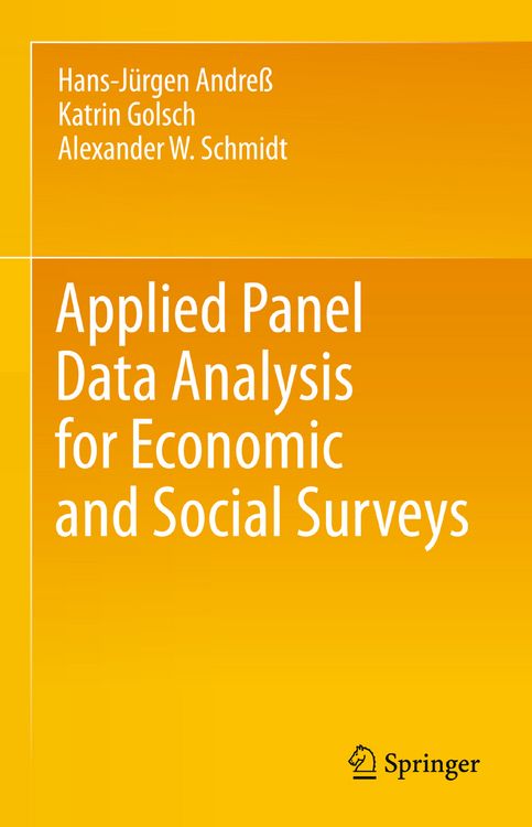 Produktbild: Applied Panel Data Analysis for Economic and Social Surveys