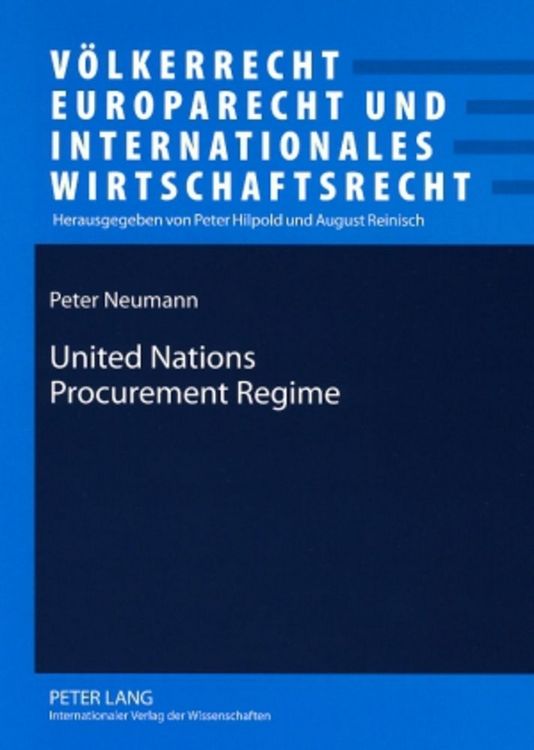 Produktbild: United Nations Procurement Regime