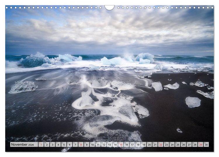 Produktbild: Island - Augenblicke 2026 (Wandkalender 2026 DIN A3 quer), CALVENDO Monatskalender