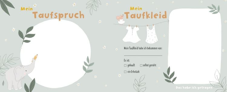 Produktbild: Meine Taufe &ndash; rosa