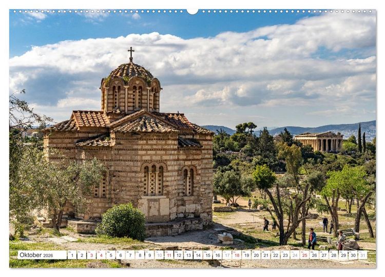 Produktbild: Griechenland - Athen (Wandkalender 2026 DIN A2 quer), CALVENDO Monatskalender