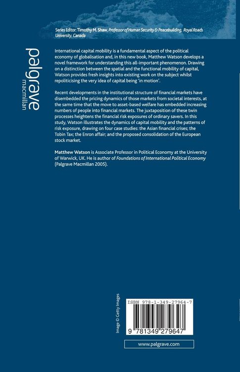 Produktbild: The Political Economy of International Capital Mobility