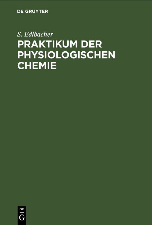 Produktbild: Praktikum der physiologischen Chemie