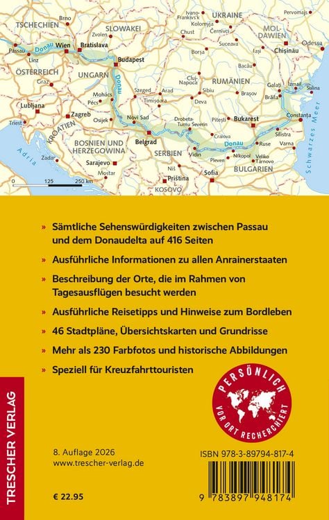 Produktbild: TRESCHER Reisef&uuml;hrer Kreuzfahrten Donau