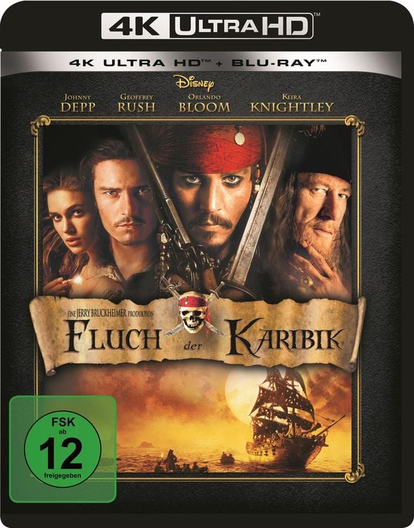Produktbild: Fluch der Karibik (4K Ultra HD) (+ Blu-ray 2D)