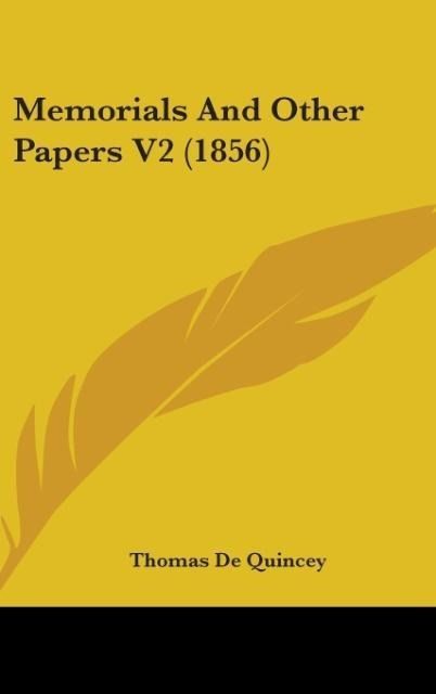 Produktbild: Memorials And Other Papers V2 (1856)