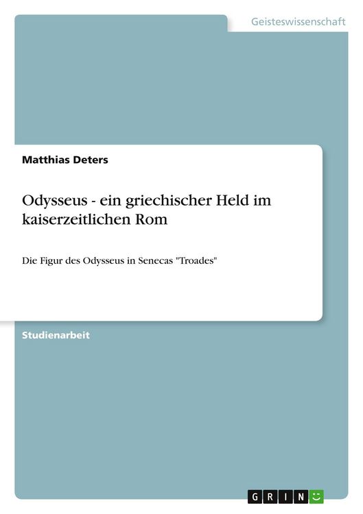 Produktbild: Odysseus - ein griechischer Held im kaiserzeitlichen Rom