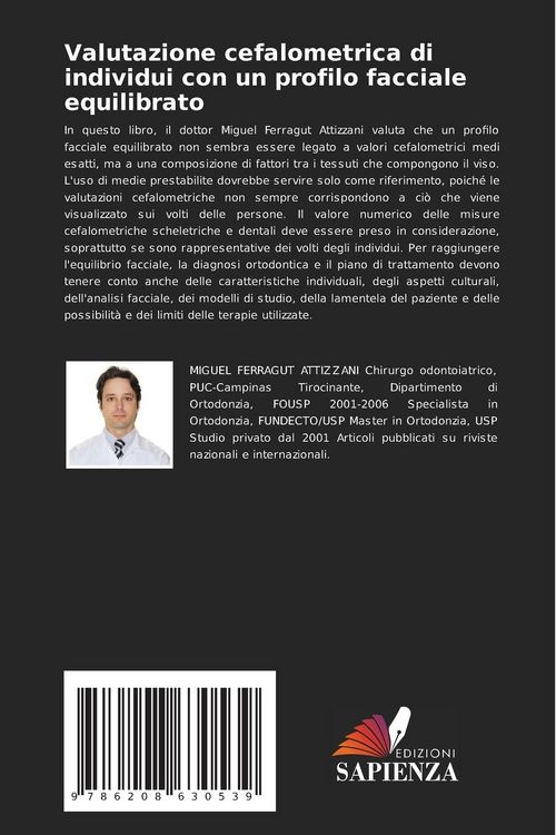 Produktbild: Valutazione cefalometrica di individui con un profilo facciale equilibrato