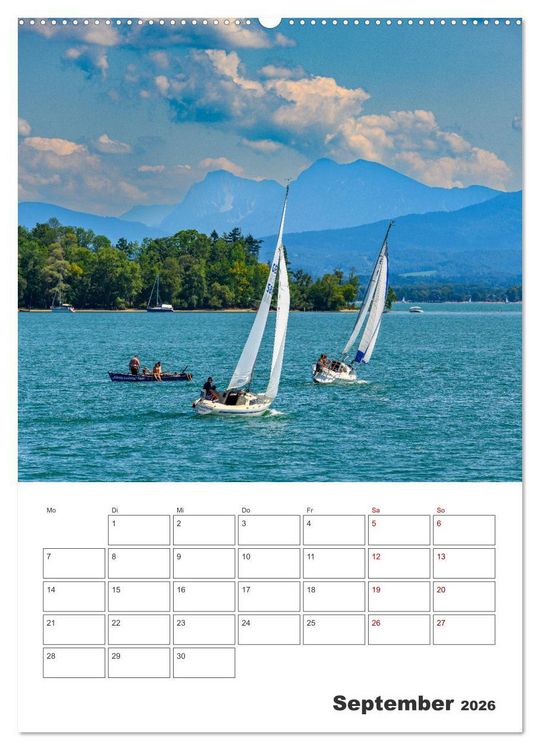 Produktbild: Urlaub in Oberbayern - zwischen Watzmann und Chiemsee (Wandkalender 2026 DIN A2 hoch), CALVENDO Monatskalender