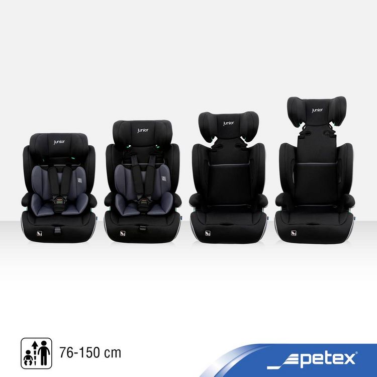 Produktbild: Petex Supreme Plus 1151 ISOFIX schwarz HDPE nach ECE R129 Kindersitz Schwarz