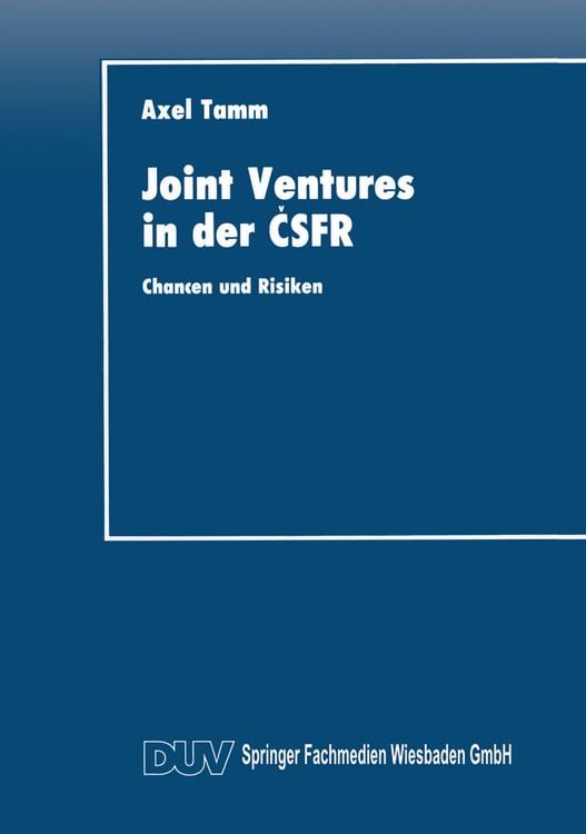 Produktbild: Joint Ventures in der ČSFR