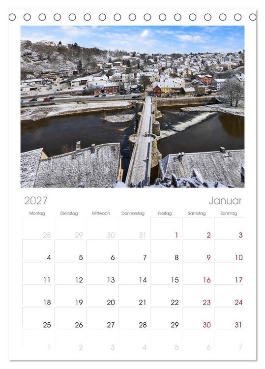 Produktbild: Tischplaner 2027 - Runkel - Idylle an der Lahn (A5 Tischkalender zum Aufstellen) CALVENDO