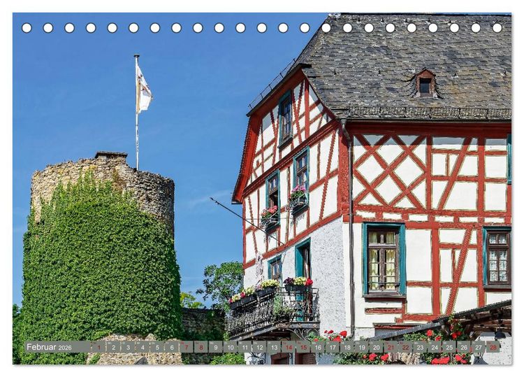 Produktbild: Eltville am Rhein - Wein, Sekt, Rosen (Tischkalender 2026 DIN A5 quer), CALVENDO Monatskalender