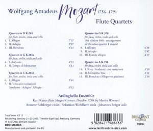 Produktbild: Mozart: Flute Quartets