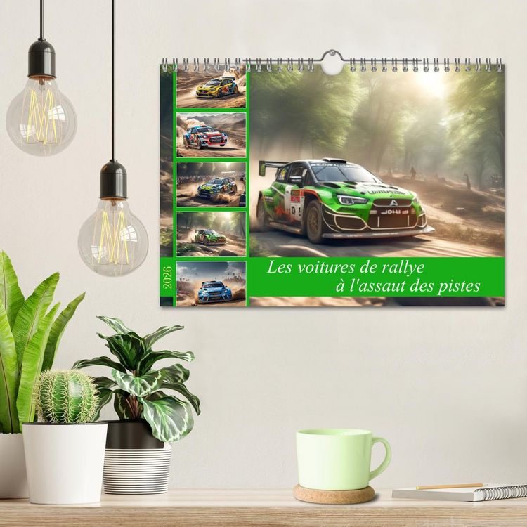 Produktbild: Les voitures de rallye &agrave; l'assaut des pistes (Calendrier mural 2026 DIN A4 vertical), CALVENDO calendrier mensuel