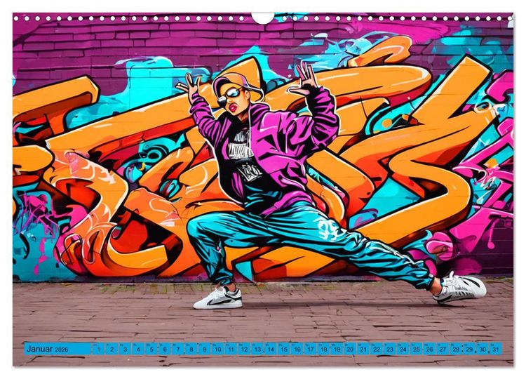 Produktbild: Lebensart Hip Hop (Wandkalender 2026 DIN A3 quer), CALVENDO Monatskalender