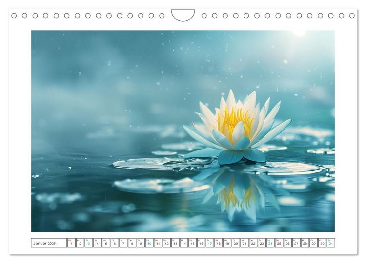 Produktbild: Lichtspiel der Seerosen (Wandkalender 2026 DIN A4 quer), CALVENDO Monatskalender