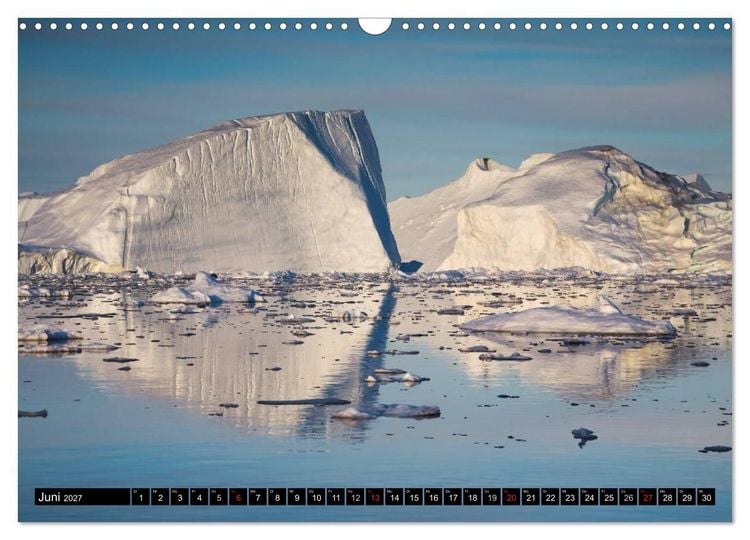 Produktbild: Ilulissat Eisfjord, Gr&ouml;nland. EIS - FORM UND LICHT (Wandkalender 2027 DIN A3 quer), CALVENDO Monatskalender