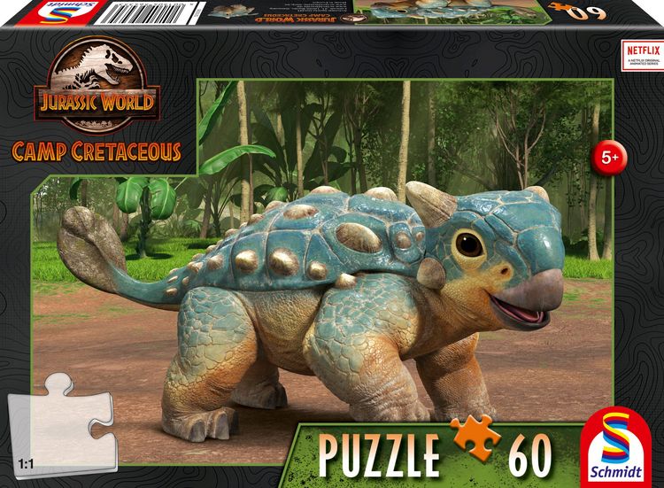 Produktbild: Schmidt Spiele - Neue Abenteuer, Der Ankylosaurus Bumpy, 60 Teile