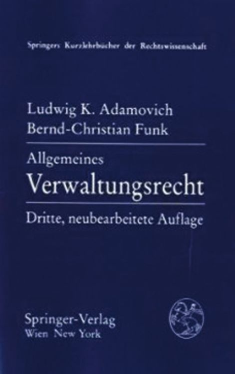 Produktbild: Allgemeines Verwaltungsrecht