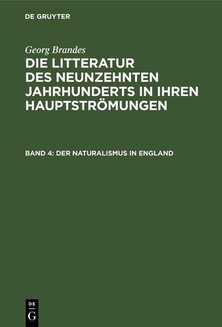Produktbild: Der Naturalismus in England