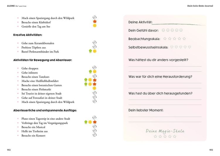 Produktbild: Alone but awesome &ndash; die Magie von Solo-Dates