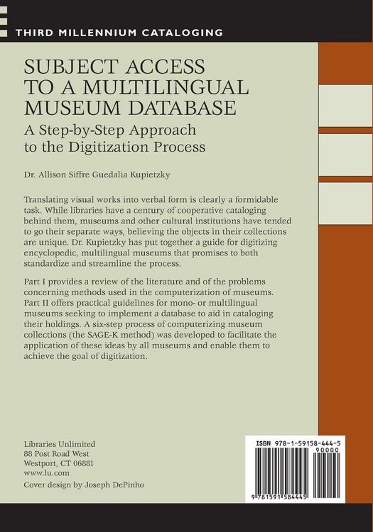 Produktbild: Subject Access to a Multilingual Museum Database