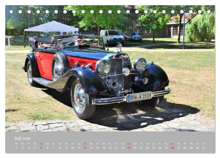 Produktbild: OLDTIMER-Event (Tischkalender 2026 DIN A5 quer), CALVENDO Monatskalender
