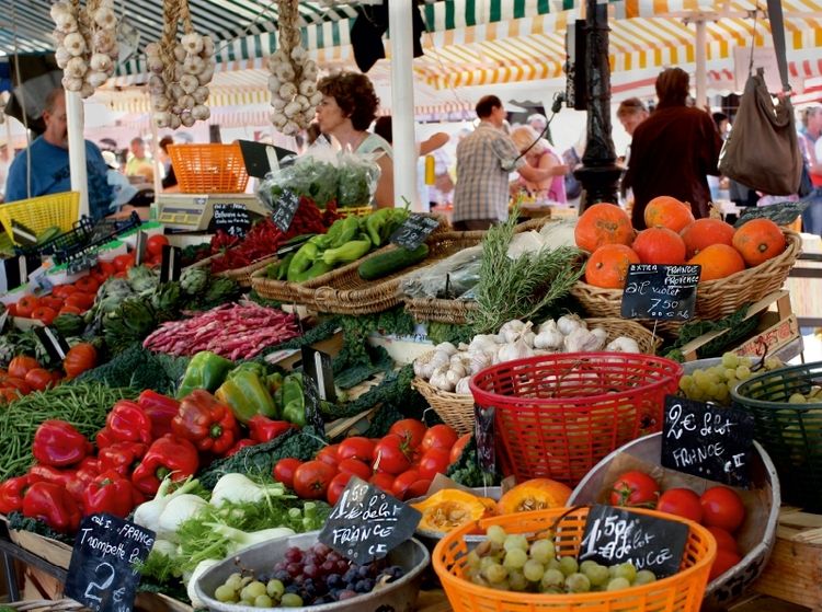 Produktbild: CALVENDO Puzzle Nizza auf dem Markt | 2000 Teile Lege-Gr&ouml;&szlig;e 90x67cm Foto-Puzzle f&uuml;r gl&uuml;ckliche Stunden