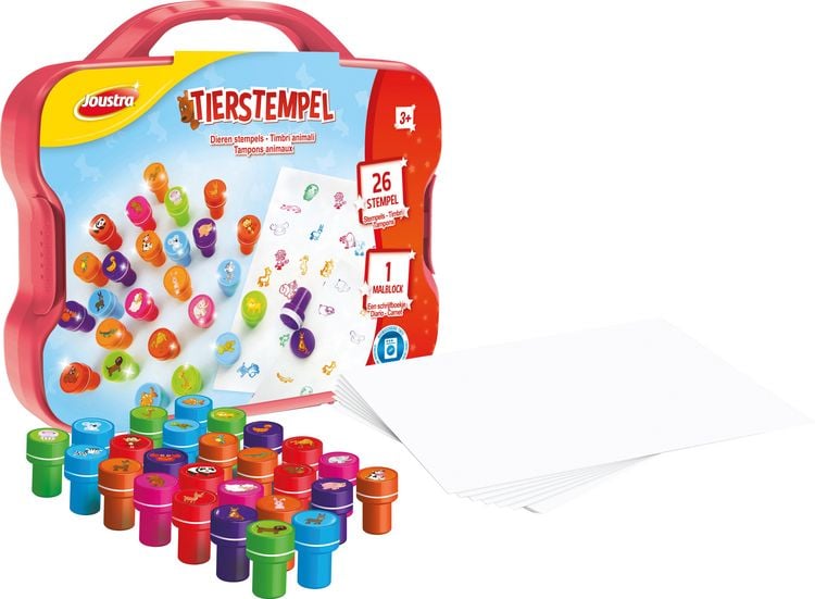 Produktbild: Joustra Kreativkoffer Tierstempel Kunststoffkoffer