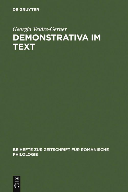Produktbild: Demonstrativa im Text
