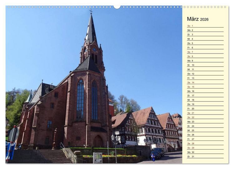 Produktbild: Calw erleben (Wandkalender 2026 DIN A2 quer), CALVENDO Monatskalender
