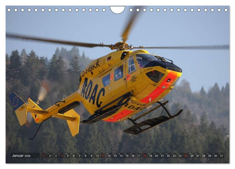 Produktbild: Helikopter in der Luft (Wandkalender 2026 DIN A4 quer), CALVENDO Monatskalender