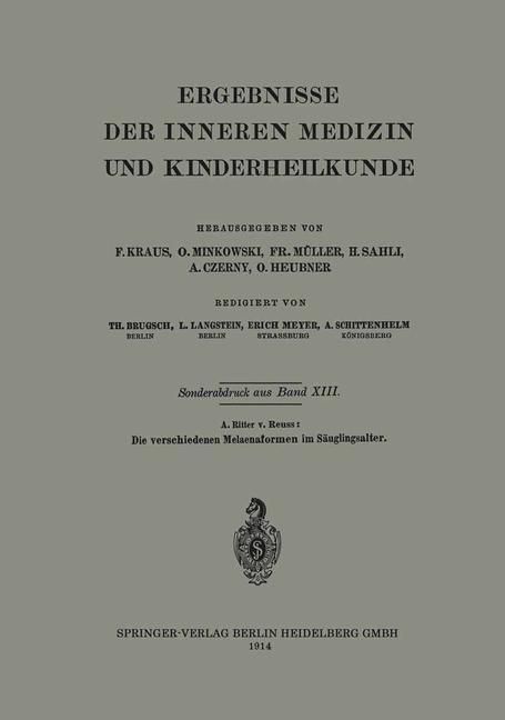 Produktbild: Die verschiedenen Melaenaformen im S&auml;uglingsalter