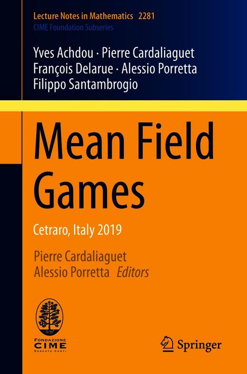 Produktbild: Mean Field Games