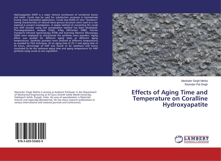 Produktbild: Effects of Aging Time and Temperature on Coralline Hydroxyapatite