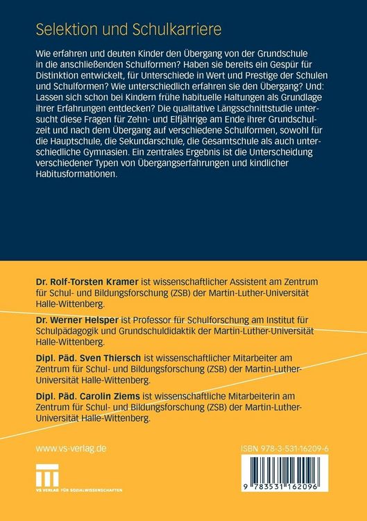Produktbild: Selektion und Schulkarriere