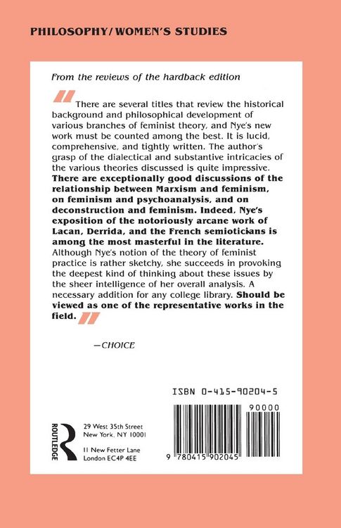Produktbild: Feminist Theory and the Philosophies of Man