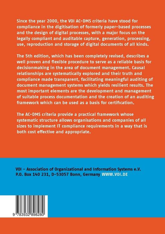 Produktbild: Audit criteria for electronic document management processes and associated IT solutions