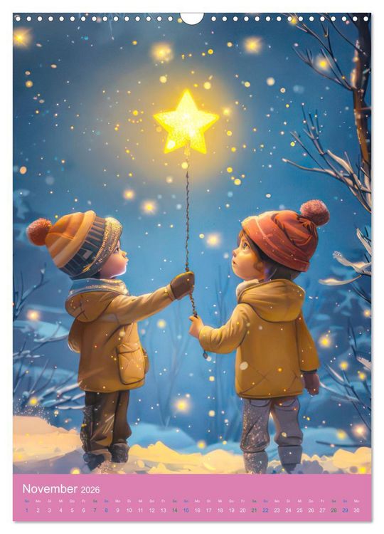 Produktbild: Bevor wir tr&auml;umen gehen - Kinderkalender (Wandkalender 2026 DIN A3 hoch), CALVENDO Monatskalender