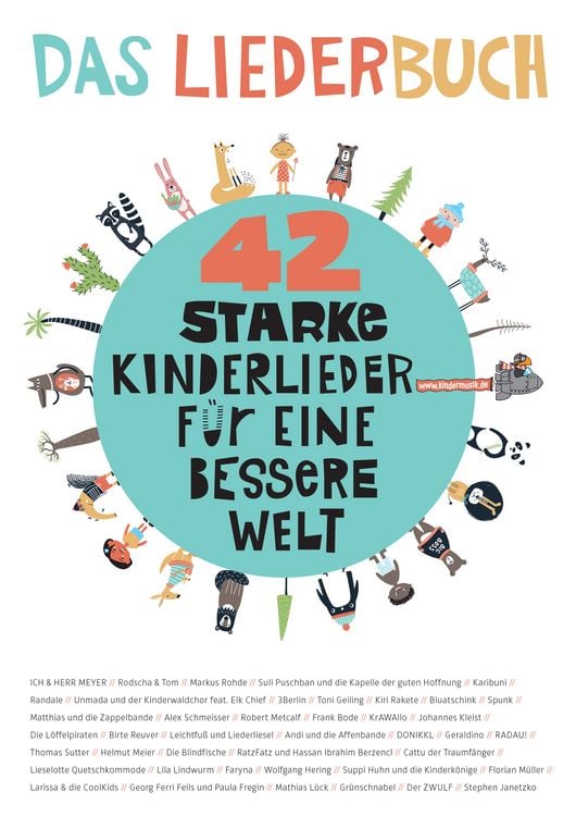 Produktbild: 42 starke Kinderlieder f&uuml;r eine bessere Welt