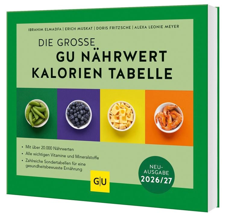 Produktbild: Die große GU Nährwert-Kalorien-Tabelle 2026/27