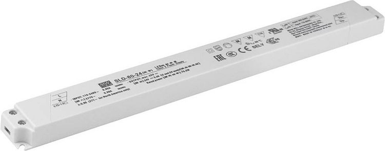 Produktbild: MEAN WELL MW SLD-80-12 LED-Treiber Konstantspannung, Konstantstrom 79.2W 6.6A 12 V/DC M&ouml;belzulassung, PFC-Schaltkreis