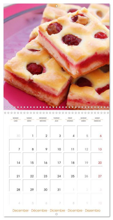 Produktbild: Art culinaire p&acirc;tisseries (Calendrier mural carr&eacute; 2026 30x30 cm) Calendrier double avec une page pour vos prises de notes