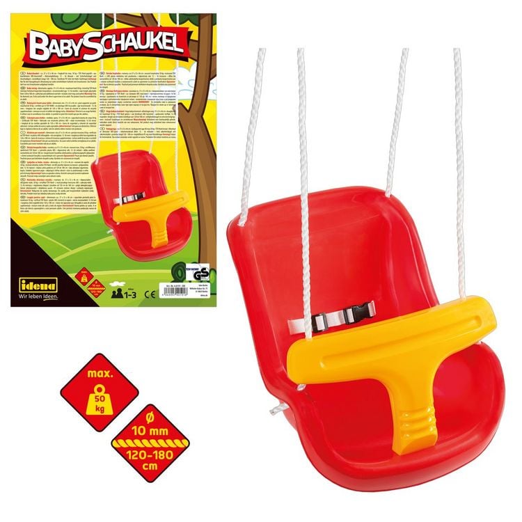Produktbild: Idena Babyschaukel rot 37x33x46cm